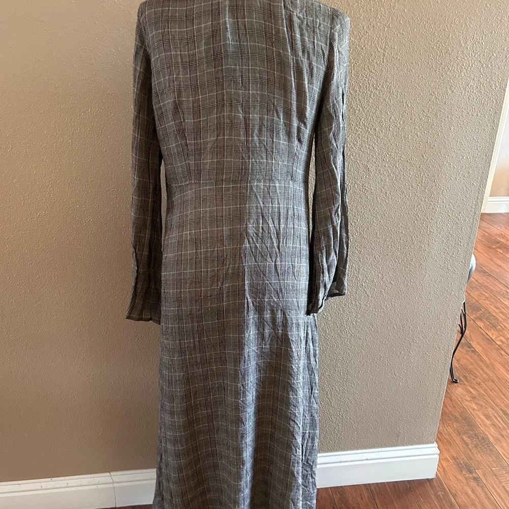 Longline plaid cardigan - Picture 6 of 6